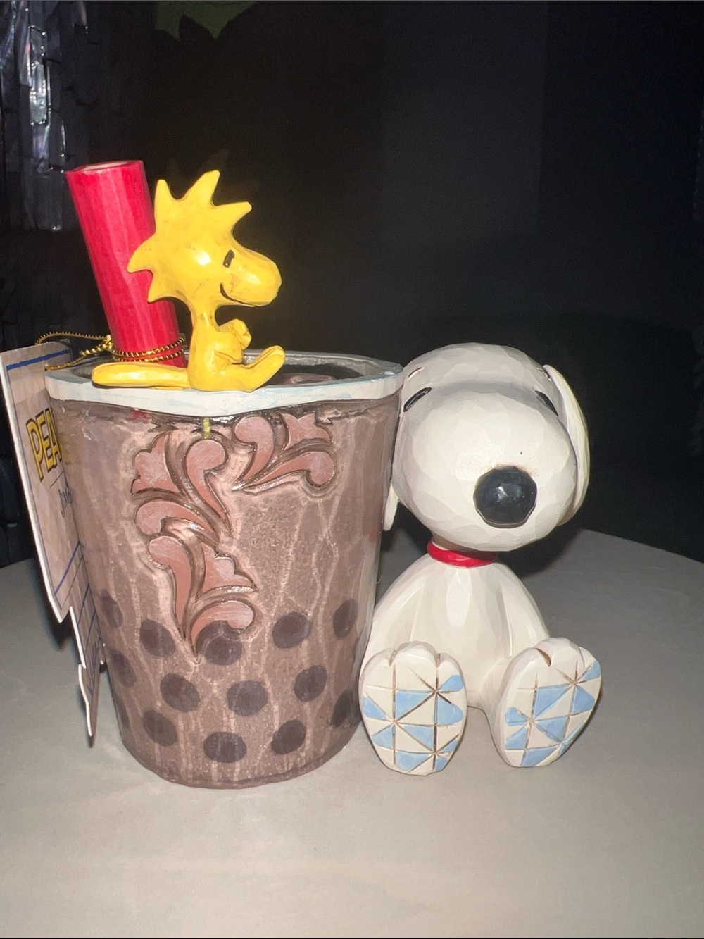 🧋Snoopy & Woodstock Boba Figurine Jim Shore × Peanuts Paw‑sitively Bobalicious🧋